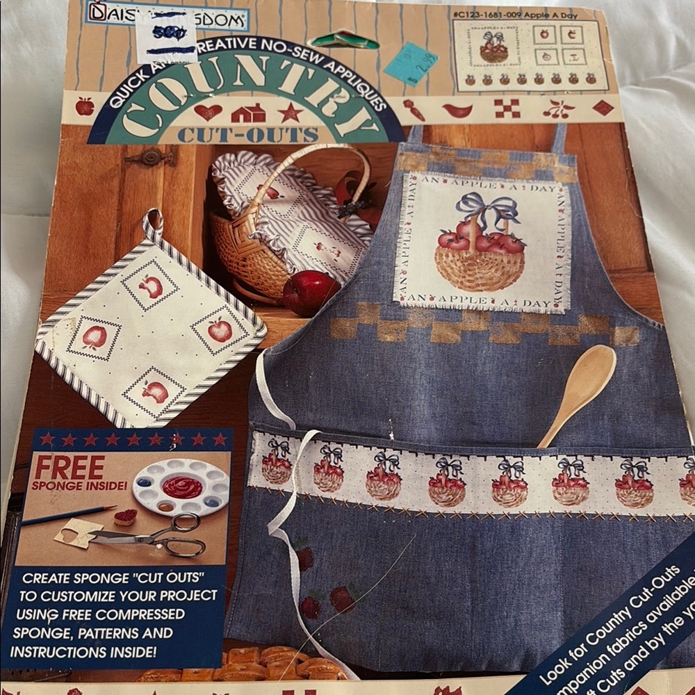 Blue and White Country Kitchen Linens Set
